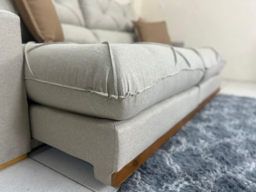Sofá Retrátil e Reclinável Gran Bello 2.00m - Bege Linho - Imagem 4
