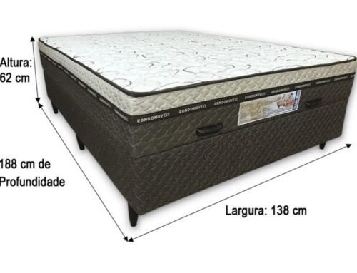Alternative view of Cama box Baú Golden Light Casal - 138x188x62