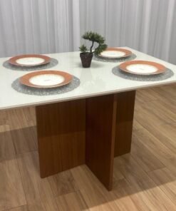 Mesa de Jantar Helo 1.20x0.90  Mel/Off White