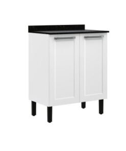 Balcão de Cozinha Florença Aço 0,70m - Branco