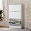 Sapateira Aurora 3 Gavetas - Branco