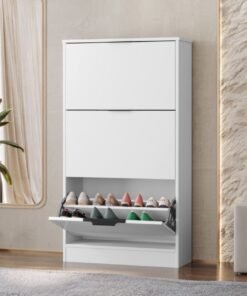 Sapateira Aurora 3 Gavetas - Branco
