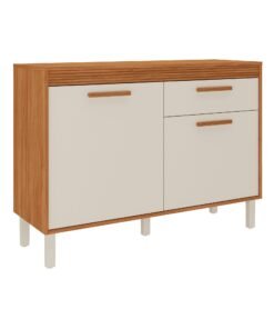 Balcão de Cozinha Canela 2 Portas 1 Gaveta 1.20m - Cinamomo/Off White