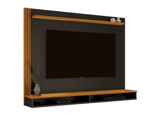 Painel Davos 55" - Preto/Cedro - Imagem 3