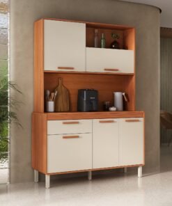 Armário Kit de Cozinha Dunas 1.40m - Cinamomo/Off White