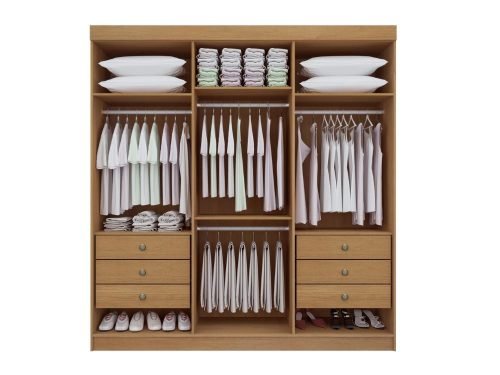 Guarda-Roupa Colibri 6 Portas e 6 Gavetas - Branco - Imagem 2