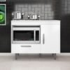 Balcão Alecrim Para Cooktop 4 Bocas 1 porta 1 gaveta – branco