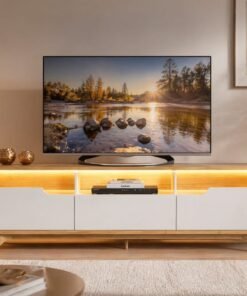 Bancada Diplomata c/Led 2.00m 70"- Cinamomo/Off White