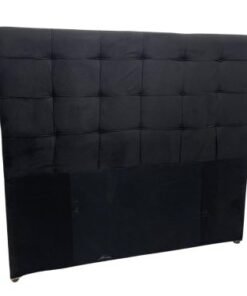 Cabeceira Silas Queen - Preto Suede
