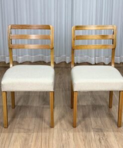 Conjunto Cadeiras Turquia 2 unidades - Cinamomo/Bege Linho