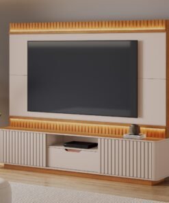 Home Atena 2,10m 85" - Off White/Cinamomo