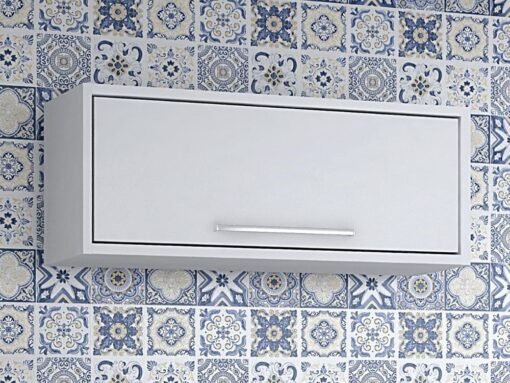 Armário de Cozinha Aéreo Geladeira Paris - Branco - Imagem 2