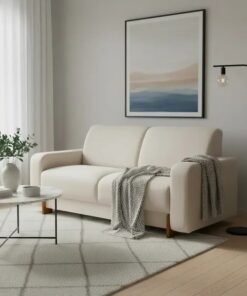 Sofá Ref.5430 2 Lugares 1.35m - Bege Linho