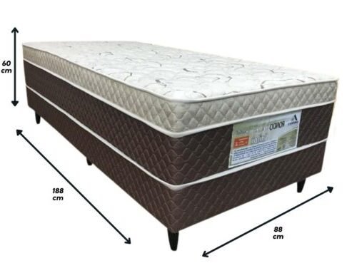 Alternative view of Cama box Light Sealed Solteiro - 88x188x48