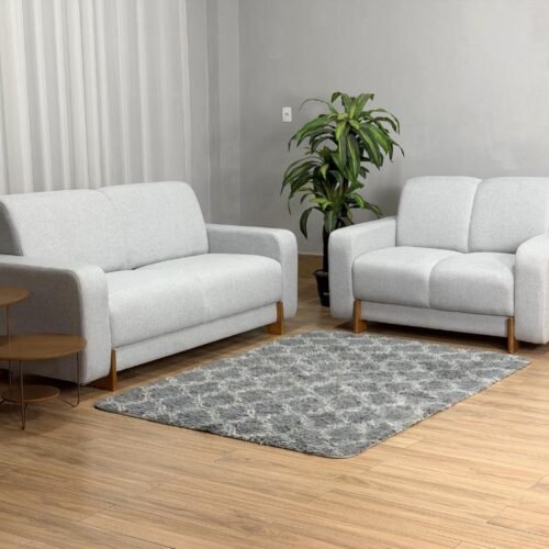 Sofá 2x3 Lugares Ref.5430 - Cinza Linho
