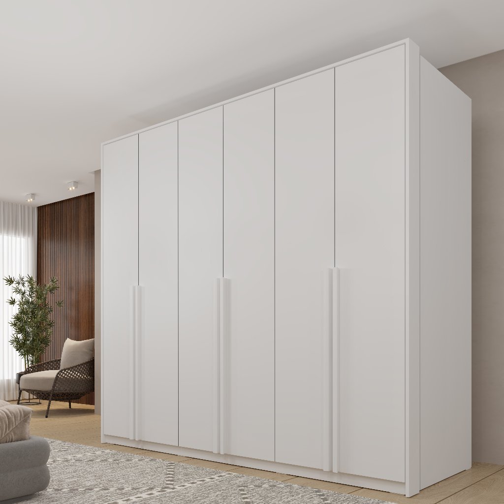 Guarda-Roupa Master 6 Portas e 6 Gavetas Tcil - Branco