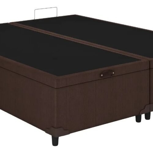 Alternative view of Base Box Baú Classic Queen - Marrom Corino