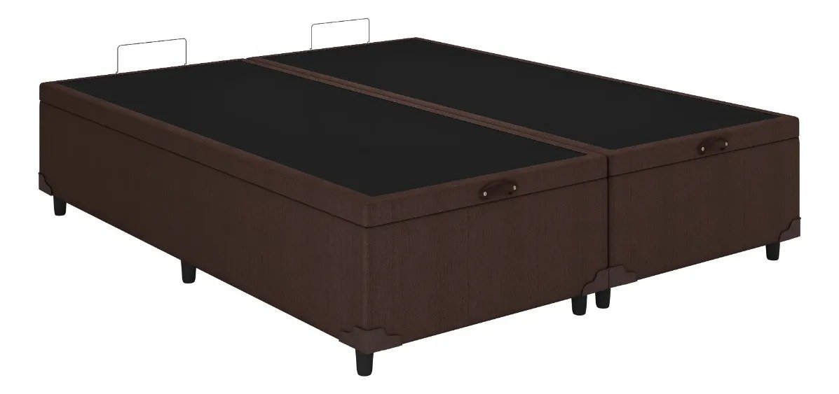 Base Box Baú Classic Queen - Marrom Corino - Imagem 2