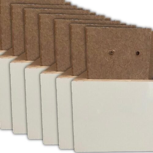 Kit com 8 pés madeira - Branco
