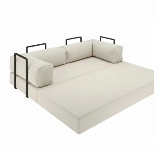 Alternative view of Sofá Cama Itália na Caixa c/ Espuma D33 Expansiva - Bege Boucle