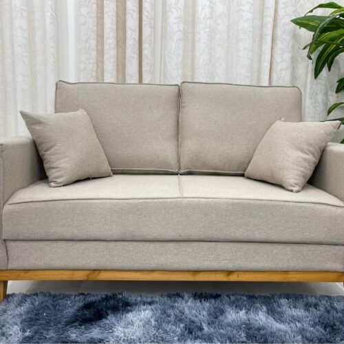 Sofá 2 lugares Slim 1.40m - Bege Linho