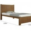 Cama solteiro Primícia Plus - Ipê