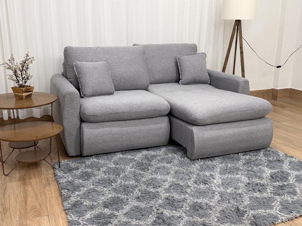 Sofá Cama Retrátil Reclinável Amaranto 2.10m Mod.90 - Cinza Linho - Imagem 4