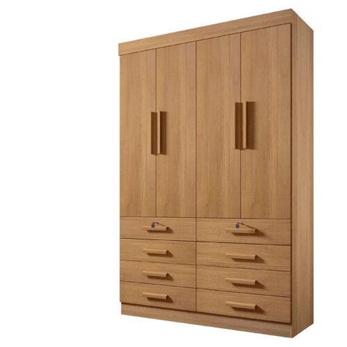 Guarda-Roupa Mônaco 4 portas e 8 gavetas - Cinamomo