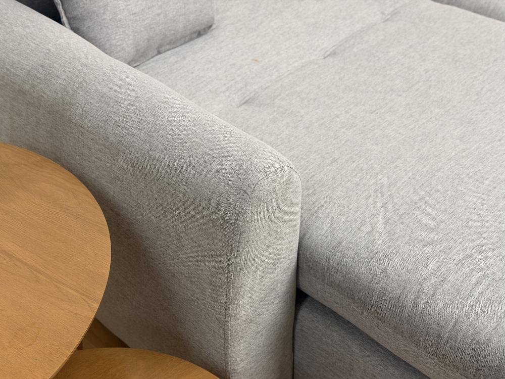 Sofá Cama Retrátil Reclinável Amaranto 2.10m Mod.90 - Cinza Linho - Imagem 3