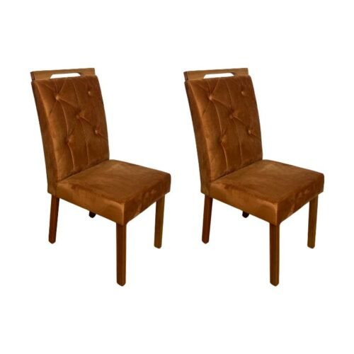 Conjunto Cadeiras Jasmim 2 unidades - Cinamomo/Terracota