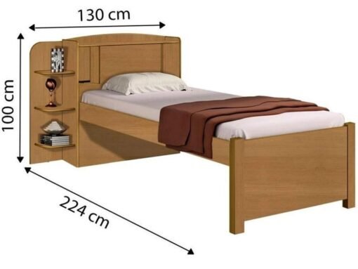 Cama solteiro Milênio Plus - Cinamomo - Imagem 3