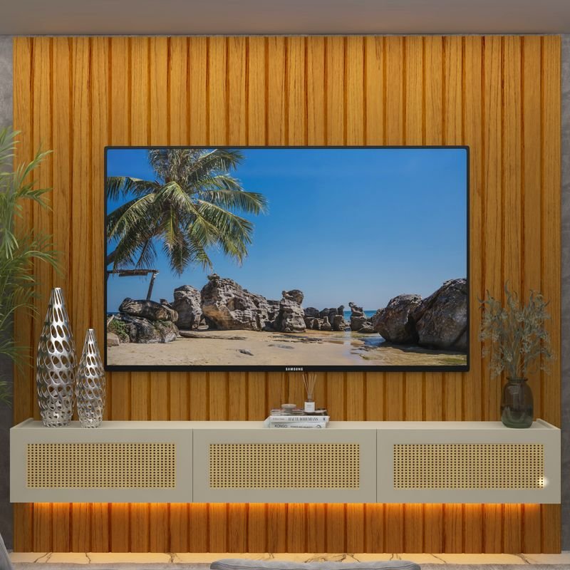 Home Majestade Native Ripado 2.30m 85" - Naturale/Off White - Imagem 2