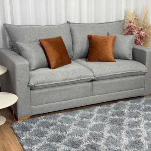 Sofá Beirut Living Molas Ensacadas 1.80m - Cinza Linho