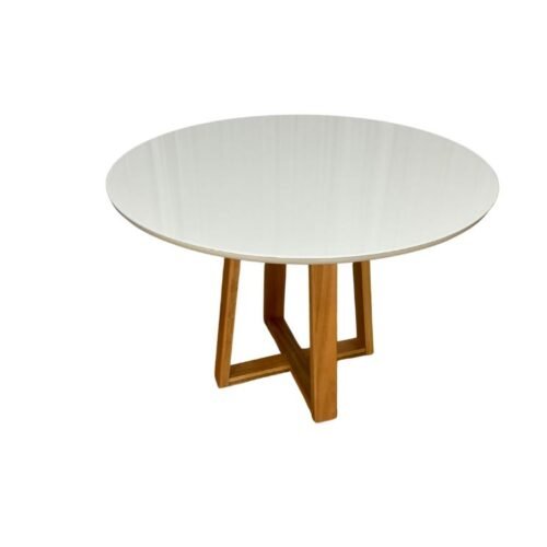 Alternative view of Mesa de Jantar Bali Circular 1.10x1.10  - Cinamomo/Off White