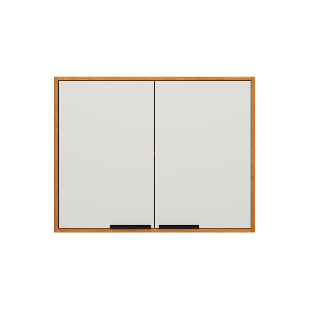 Armário de Cozinha Ravena 2 Portas 0.80m - Freijó/Off White