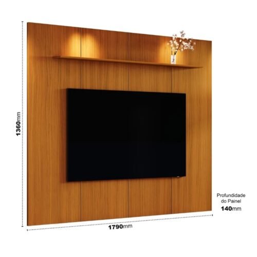 Alternative view of Painel Avant 1.79 75" -  Cedro