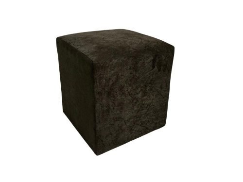 Puff quadrado - Marrom Suede