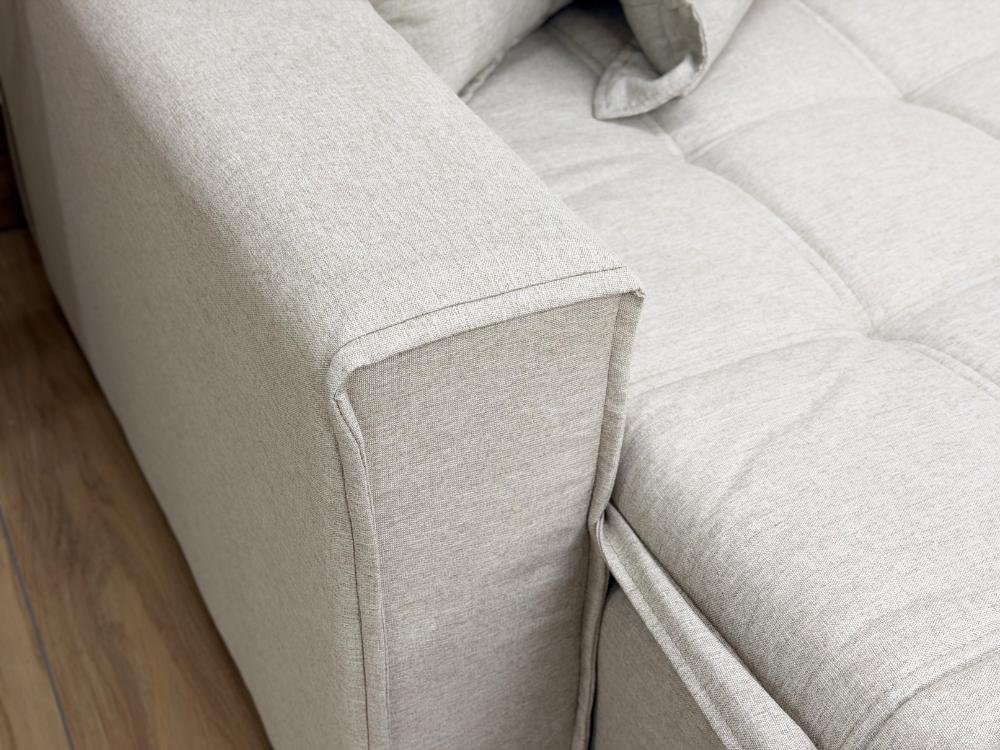 Sofá Cama Retrátil Reclinável Bolt 2.00m Mod.80 - Bege Linho - Imagem 6
