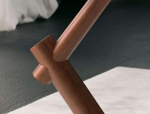 Alternative view of Mesa de Apoio Wood - Preto/Naturale