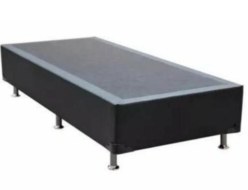 Base Box Silmer Solteiro Corino Preto - 88x188x26