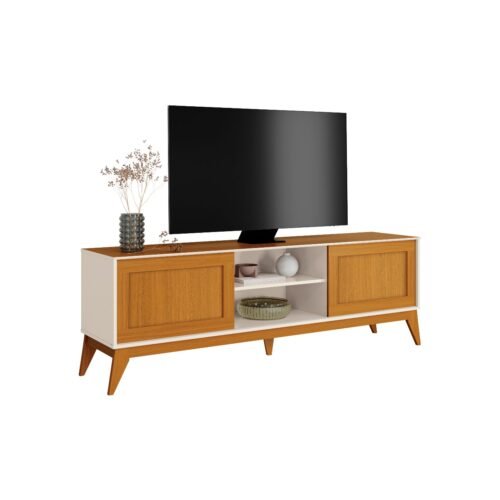 Alternative view of Rack King 65" - Off White/Cedro