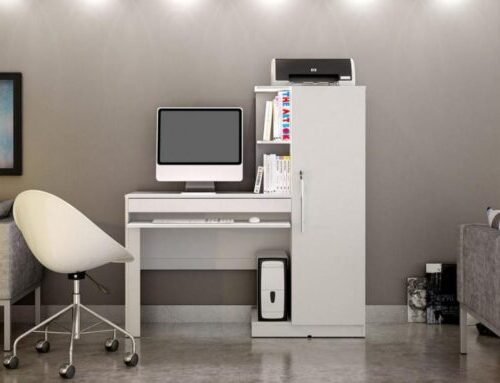 Escrivaninha Office 1 porta 1 gaveta - Branco