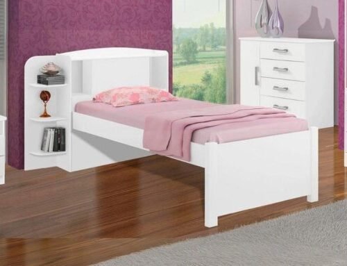 Cama solteiro Milênio Plus - Branco