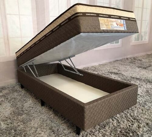 Alternative view of Cama box Baú Golden Light Solteiro - 88x188x62
