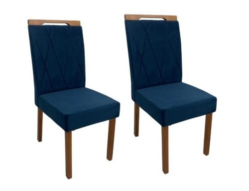 Conjunto Cadeiras Isa 2 unidades - Cinamomo/Azul
