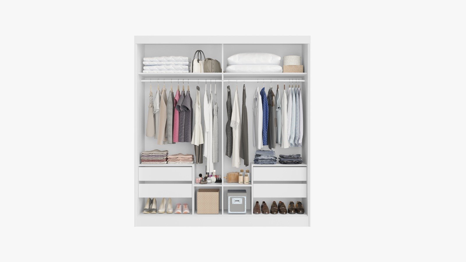 Guarda-Roupa Viena c/ Espelho - Branco - Imagem 2