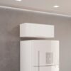 Armário de Cozinha Aéreo Geladeira New Valência - Branco
