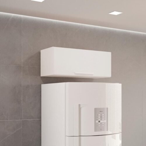 Armário de Cozinha Aéreo Geladeira New Valência - Branco