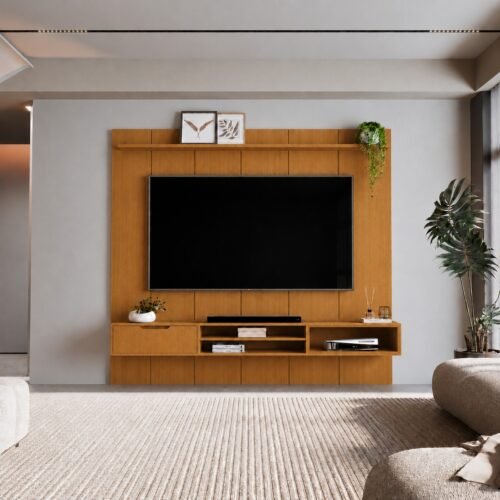 Painel Plus + Nicho Tucumã 2.30m 75"- Nature