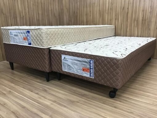 Cama box Light Sealed Solteiro com Auxiliar - 88x188x48 - Imagem 4